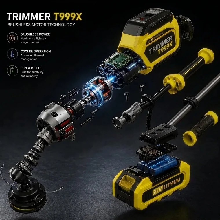 Motor sin escobillas Trimmer T999X