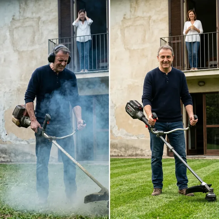 Desbrozadora silenciosa para el jardín